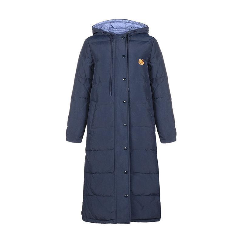 KENZO 高田贤三 女士 锦纶双面鸭绒连帽长款羽绒服 FA6 2OU064 564