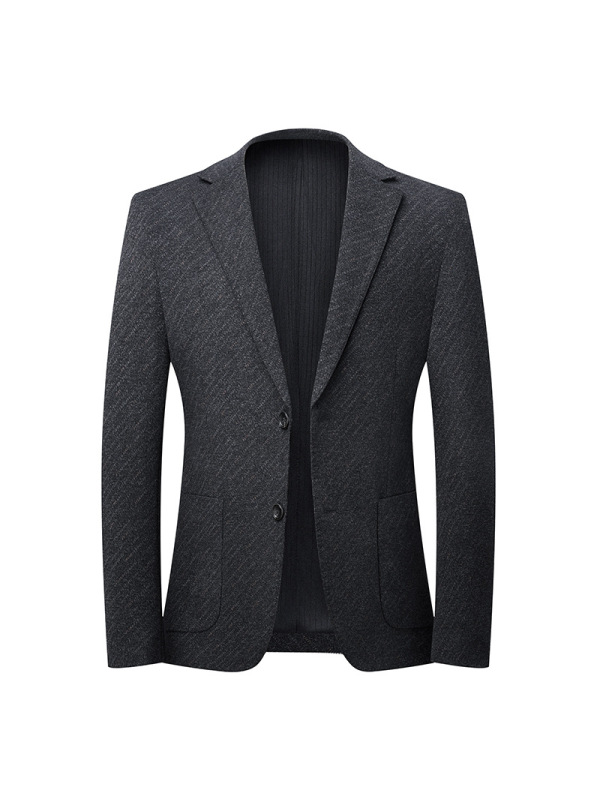 秋季厚款弹力休闲西装男士韩版免烫西服可机洗男单西