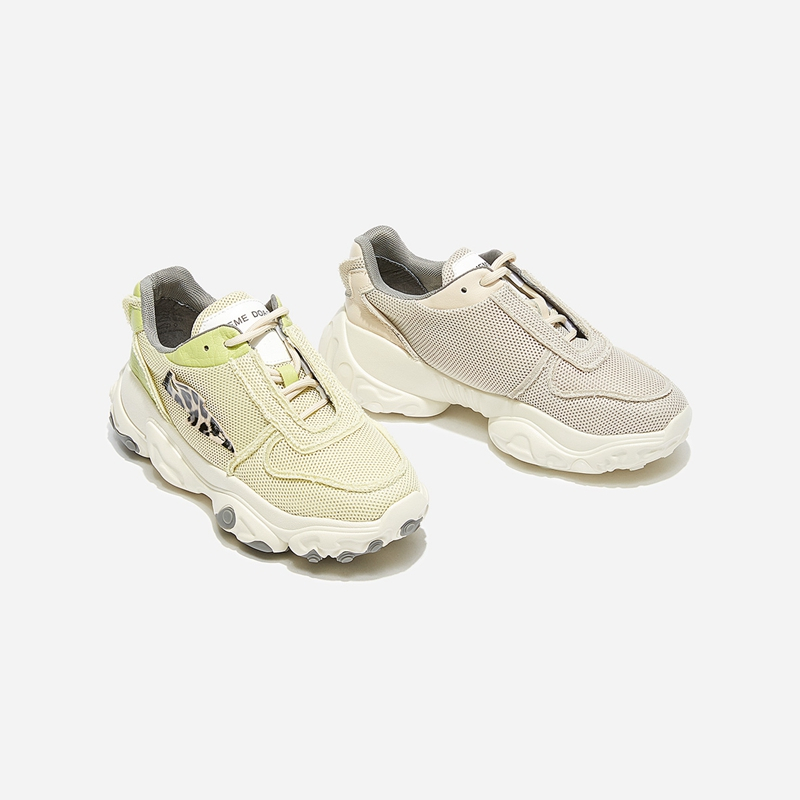 热风女士时尚休闲鞋系带圆头深口老爹鞋h42w9147