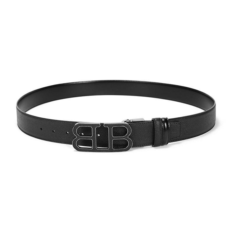 BALLY 巴利 男士 皮质板扣式双面皮带腰带 BRITT 40 M L