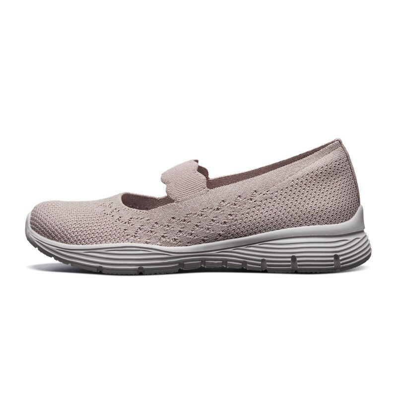 Skechers斯凯奇女鞋2019春夏一脚蹬休闲鞋 简约通勤布单鞋 49622