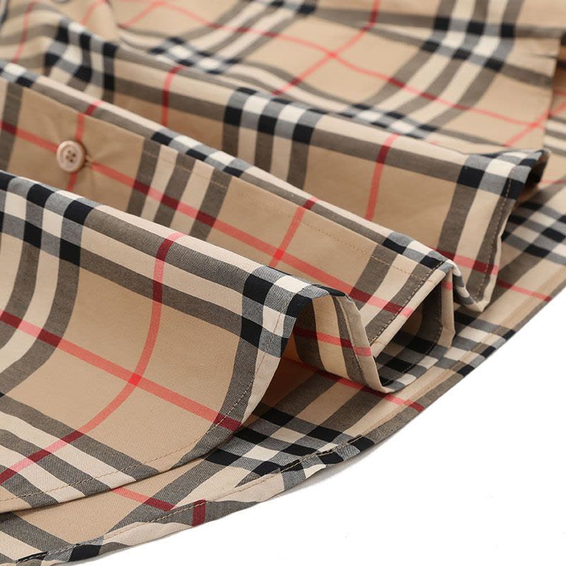 BURBERRY 长袖衬衫 经典格纹 棉质 8038521图片
