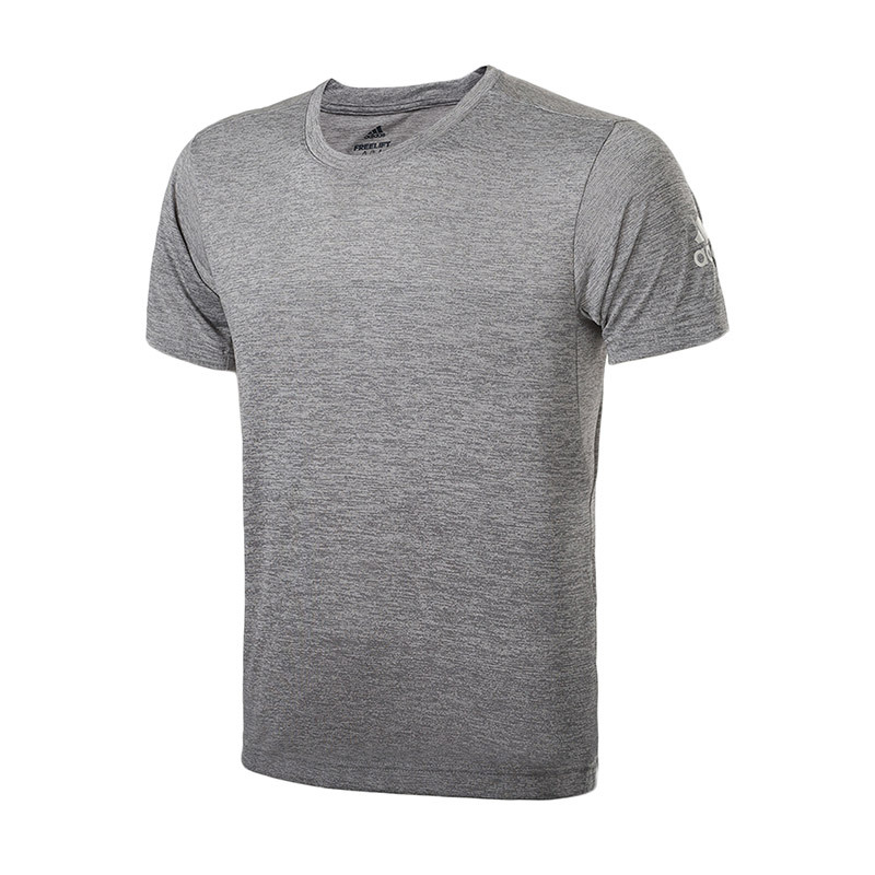 【自营】adidas阿迪达斯男子短袖T恤训练健身跑步运动服CW3442 L CW3443灰色