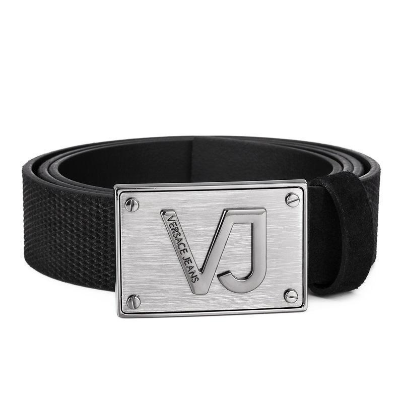 Versace JEANS 范思哲 男士皮革板扣式腰带皮带 D8YTBF10 77243