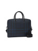 预售 博柏利 BURBERRY London 公文包 字母印字标经典条纹织物 男士手提包 8023707银扣