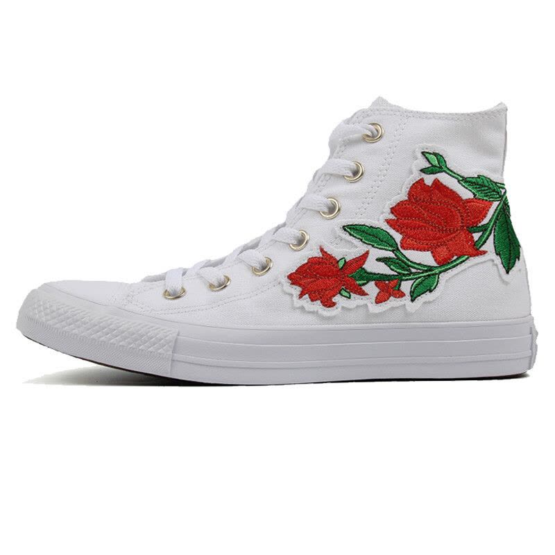 CONVERSE匡威休闲鞋春季AllStar系列高帮男女款刺绣帆布鞋160355C图片