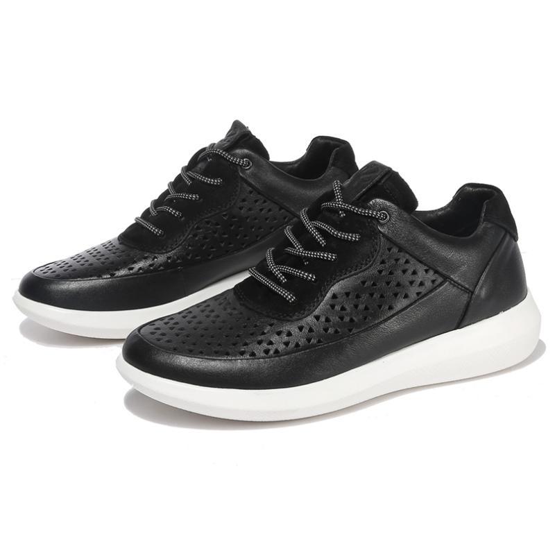 ecco爱步新款男鞋百搭透气运动休闲鞋低帮镂空单鞋赛速450604
