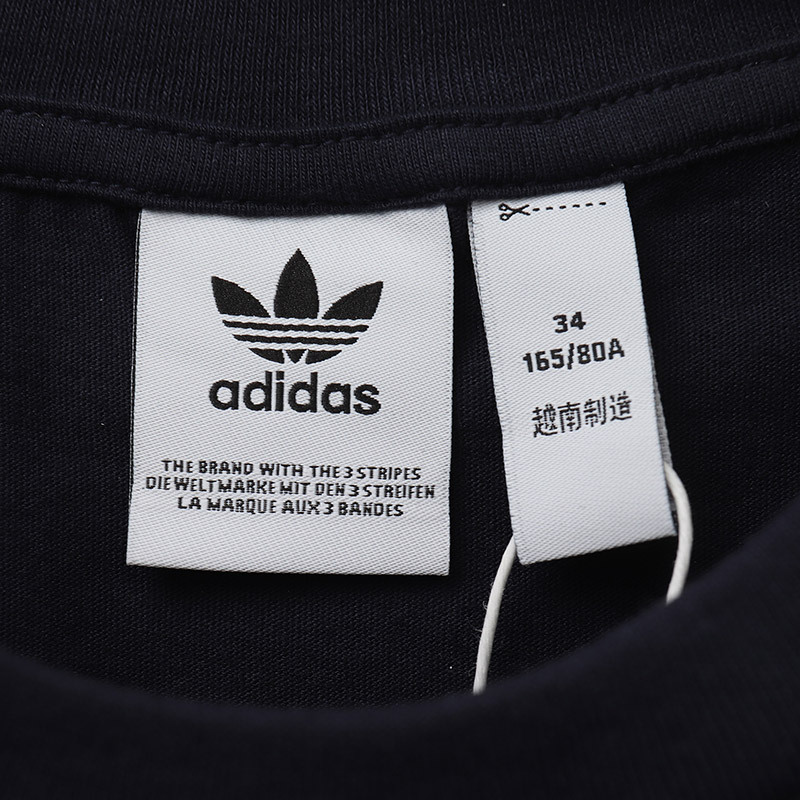 adidas阿迪达斯三叶草女子短袖T恤休闲运动服CD6923 32 CD6923蓝色
