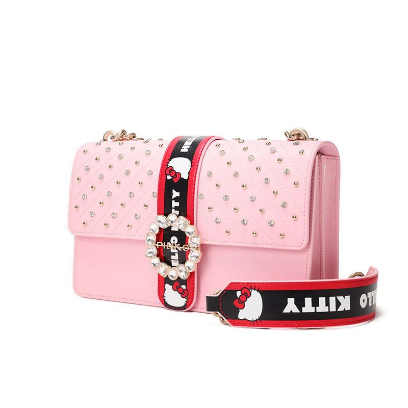 Pinko/品高 LOVE HELLO KITTY JEWEL 宝石单肩包 1P214G图片