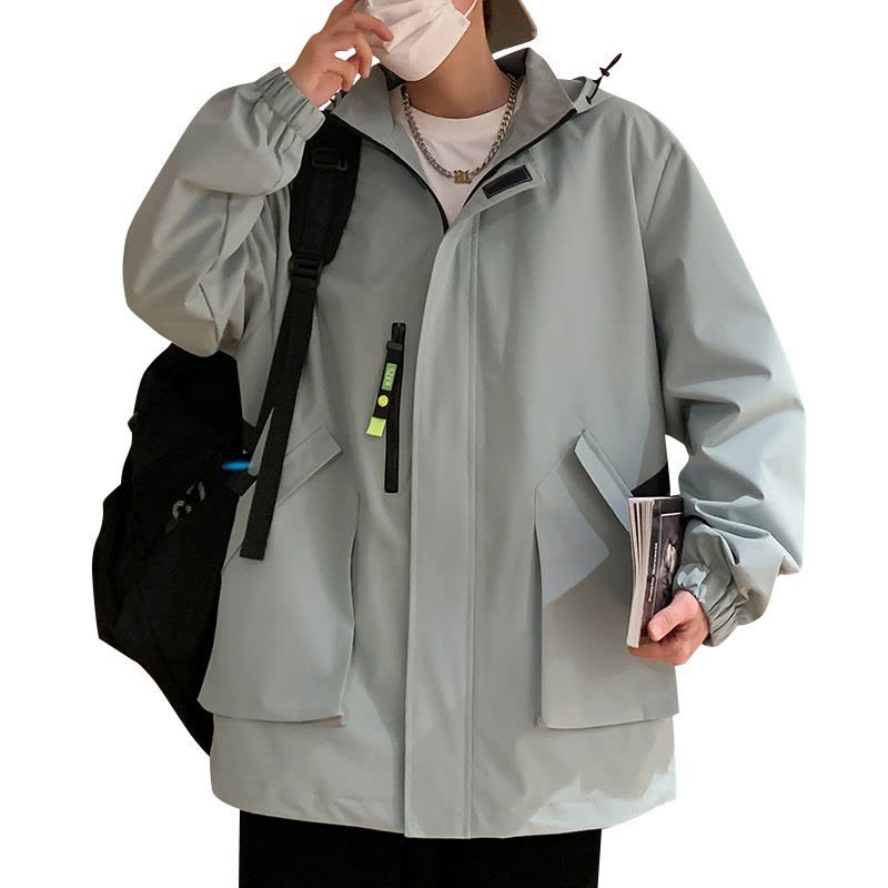 春秋新户外冲锋衣2024新款男工作服防风防水钓鱼登山服图片
