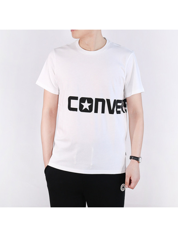 Converse匡威男夏季运动休闲舒适透气训练短袖团T恤10003676-A01