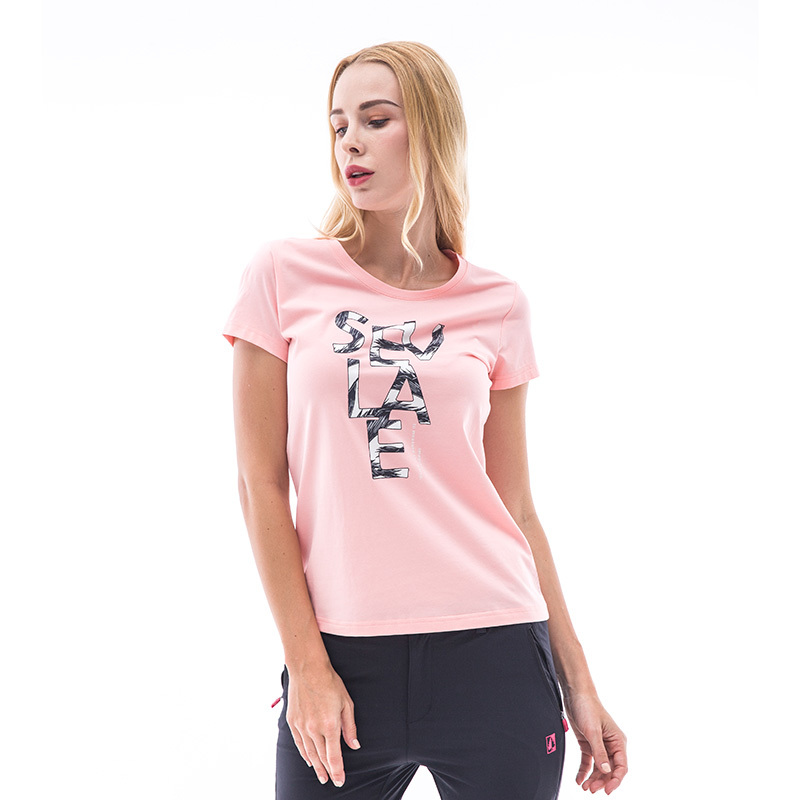 圣弗莱sevlae夏季女式休闲t恤衫户外透气运动短袖上衣9122684605