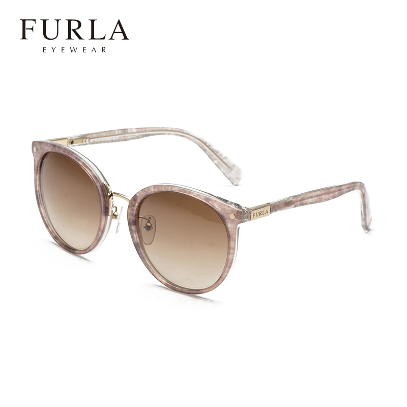 FURLA芙拉意大利品牌2018新款时尚太阳镜圆脸百搭女士潮眼镜