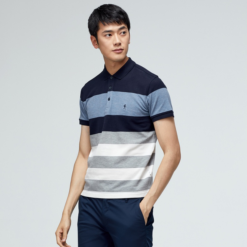 与狼共舞短袖t恤男士polo衫男装翻领夏季新款爸爸短袖t恤男夏