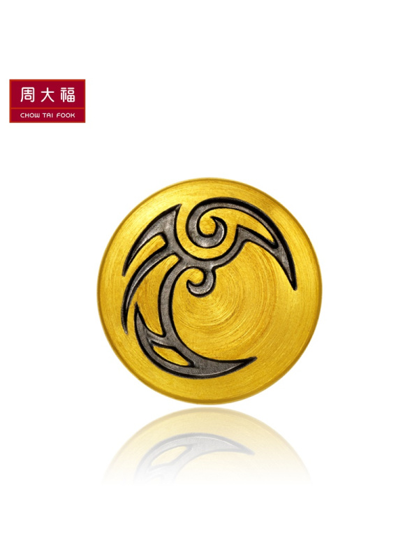 周大福日月星云电行者手串 转运珠黄金坠R 多款