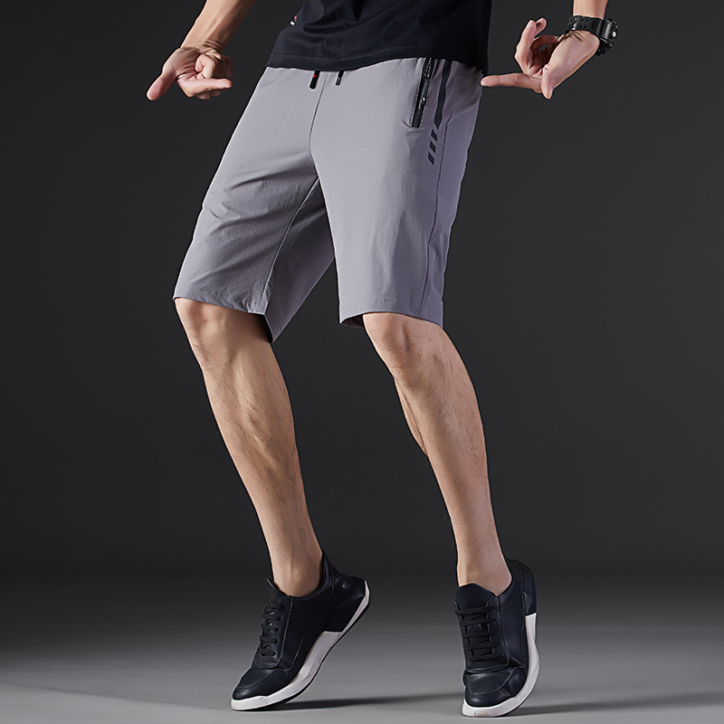 卡帝乐鳄鱼cartelo男士潮流百搭宽松时尚休闲黑色五分裤