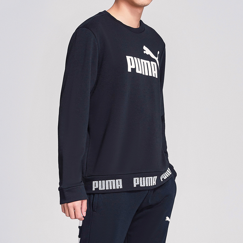 PUMA彪马男装运动服休闲服logo圆领卫衣844791