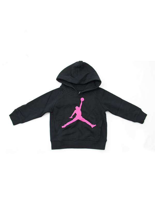 JORDAN乔丹秋款男女童运动加绒连帽长袖套头卫衣73381HO382