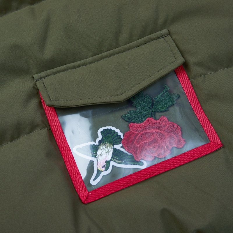 波司登冬新款连帽玫瑰花系列短款休闲羽绒服女外套