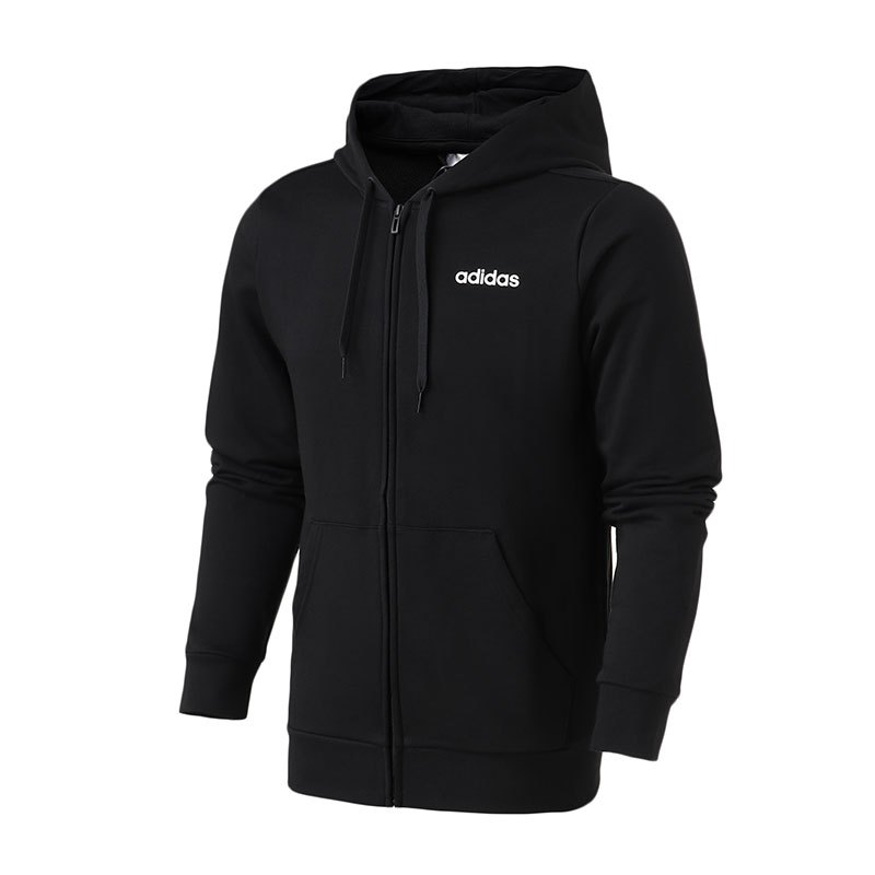 adidas阿迪达斯男服夹克外套2019中款常规款运动夹克开衫连帽休闲运动服DU0383