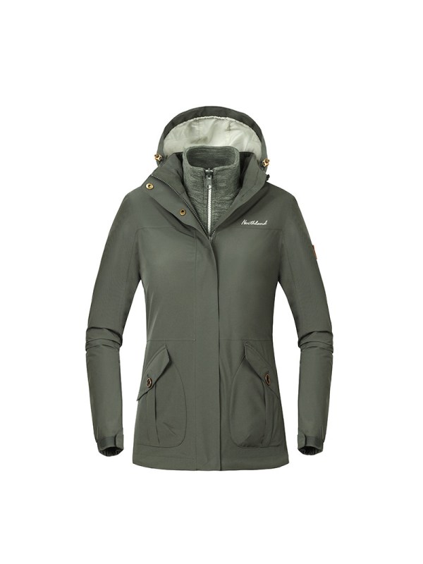 诺诗兰northland户外男女防泼水透湿pro200三合一冲锋衣gs065705gs