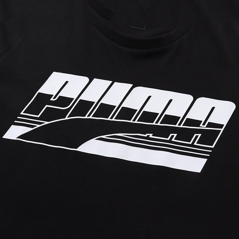 PUMA彪马男装运动服休闲服圆领大LOGO短袖T恤844633