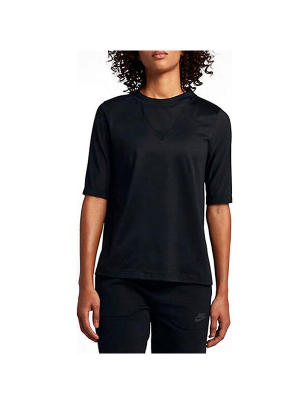 耐克女装运动休闲透气圆领中袖T恤829756-010