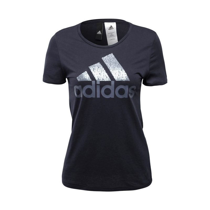 阿迪达斯adidas 女子运动休闲圆领短袖T恤上衣 CV4564