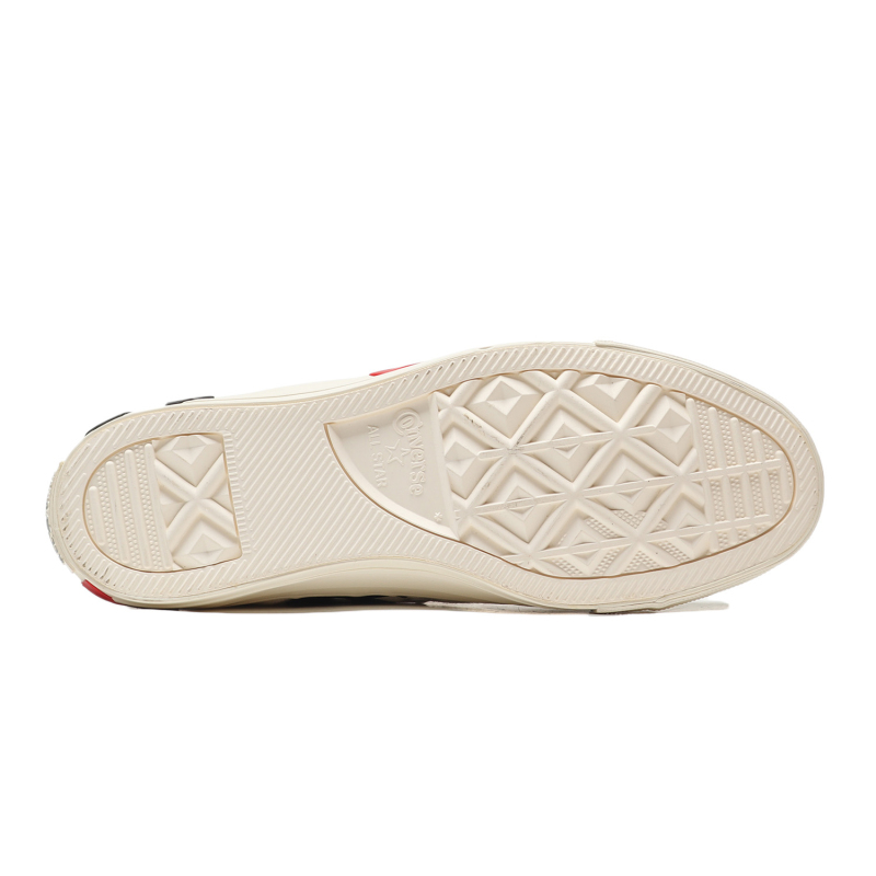 CONVERSE男鞋女鞋帆布鞋新款扑克印花高帮街头休闲运动鞋166463C