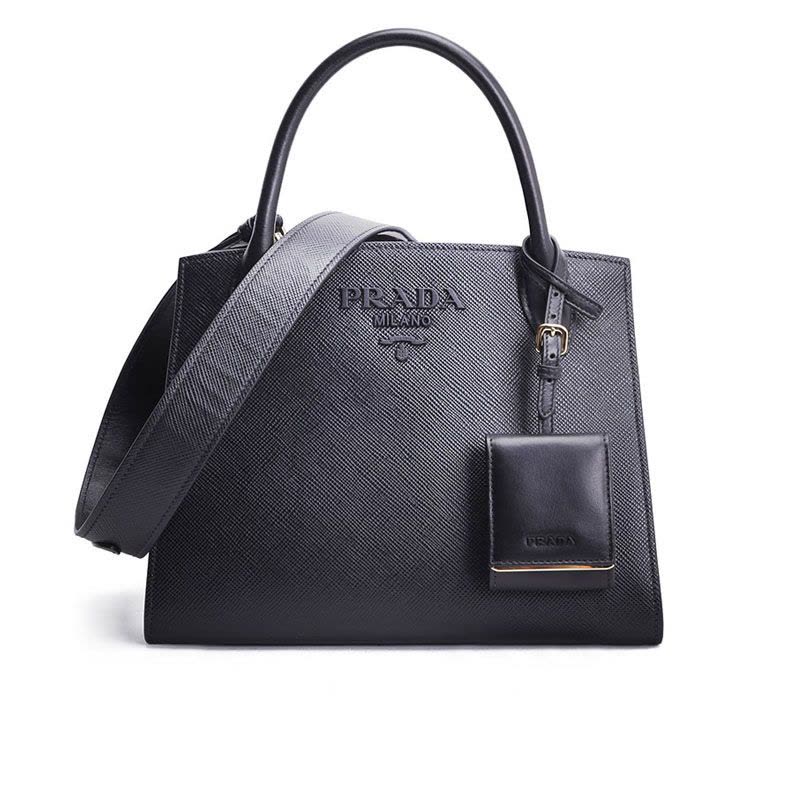 PRADA Monochrome 手拎包 1BA156 OOO图片