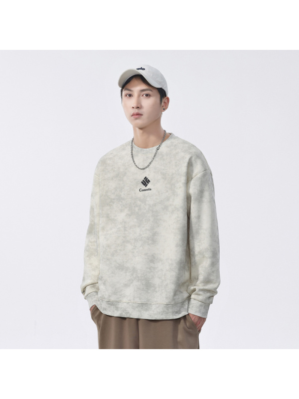 重磅卫衣男款春秋潮牌宽松套头上衣男新款圆领长袖春季打底衫