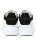 预售McQueen Sneakers Oversize小白鞋 白色厚鞋底光面皮553770黑尾 女士低帮鞋运动休闲鞋