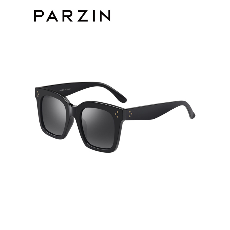 帕森(PARZIN)新款复古大框偏光太阳镜 情侣款时尚炫彩驾驶镜墨镜9539