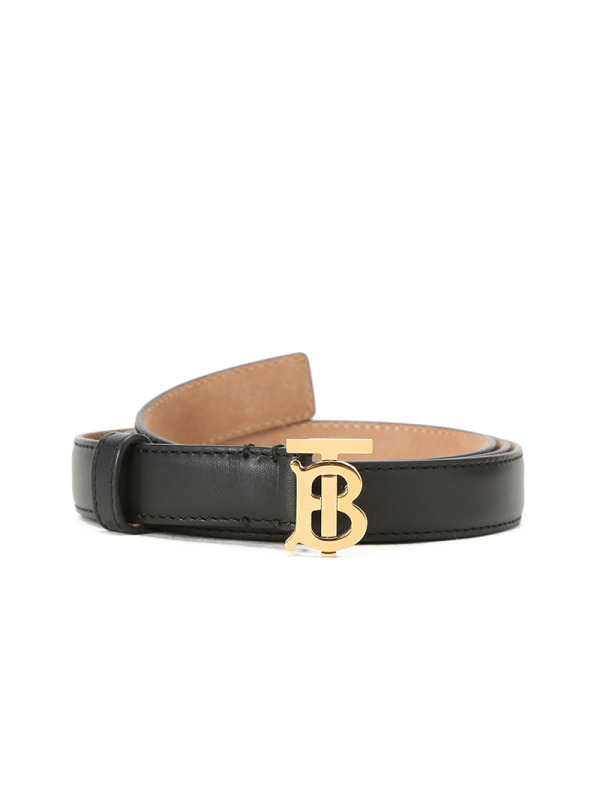 预售 博柏利 BURBERRY TB 腰带2D TB LOGO光面皮8023439 女款皮带女士腰带 金扣