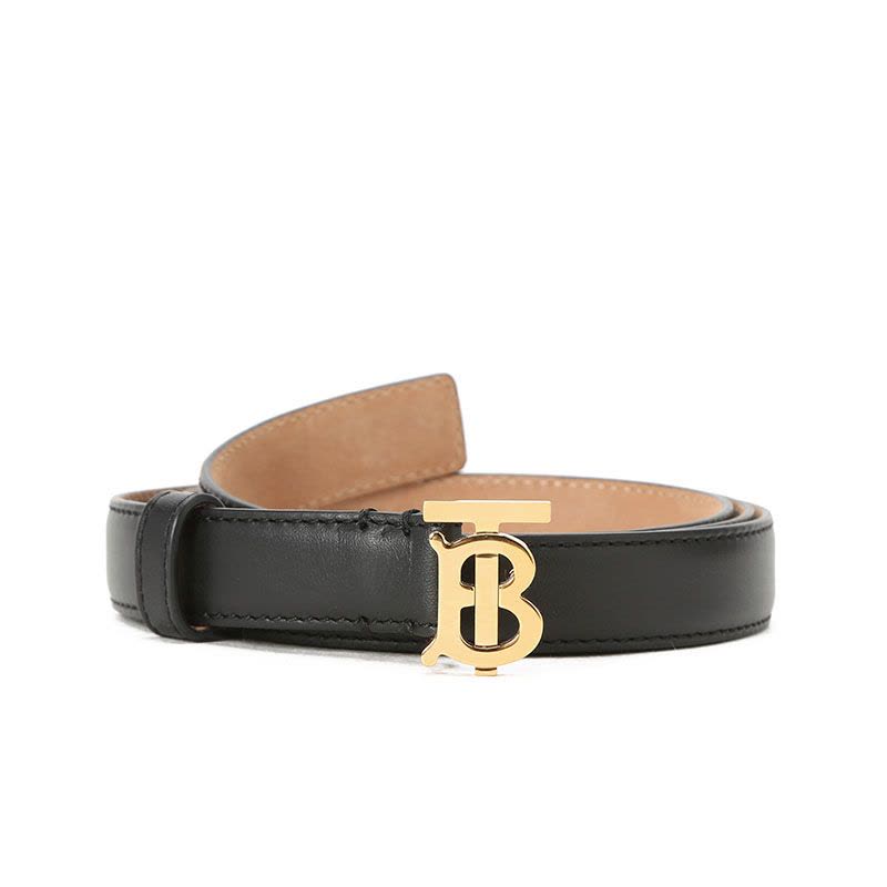 预售 博柏利 BURBERRY TB 腰带2D TB LOGO光面皮8023439 女款皮带女士腰带 金扣图片