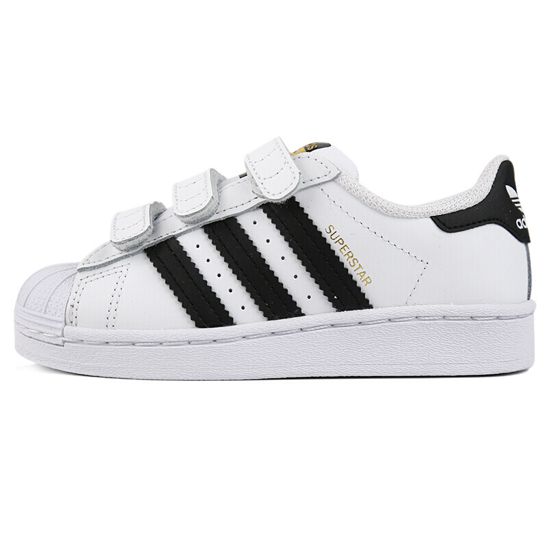 阿迪达斯（ADIDAS）小童运动贝壳头魔术贴休闲鞋FV3655/EF4838