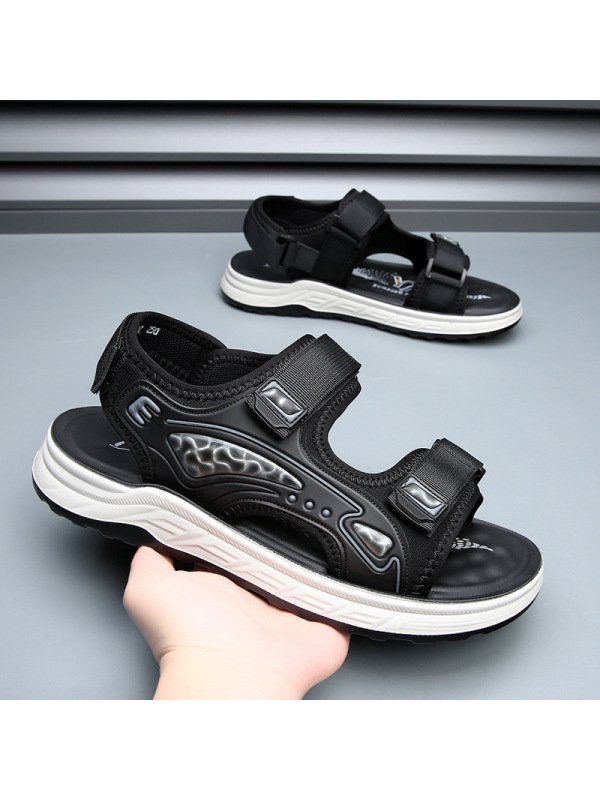 凉鞋男士潮款2025夏季户外运动沙滩鞋男生休闲开车软底防滑男凉鞋