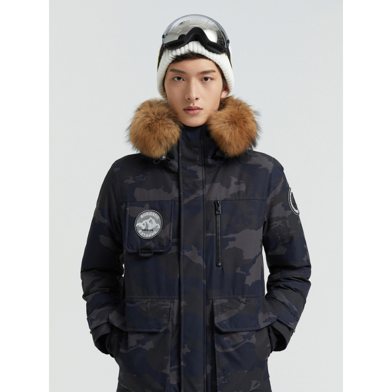 波司登羽绒服男短款鹅绒极寒情侣款抗寒毛领中长款三防面料冬外套
