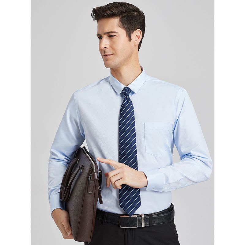 红豆相思鸟男装当季新品商务百搭时尚休闲长袖男士衬衫图片