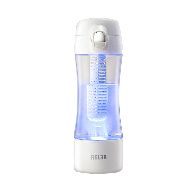 物生物(RELEA)水素富氢塑料水杯活氢动力生成器便携式日本养生负离子杯子 水素杯
