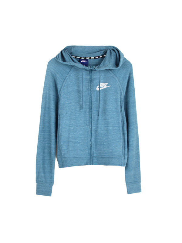 耐克女装外套运动服针织连帽跑步夹克897913-407
