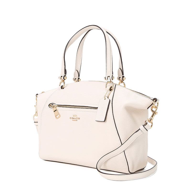 蔻驰 COACH PRAIRIE 通勤肩背包中号 字母马车标织物F79997 女士斜挎包 金扣图片