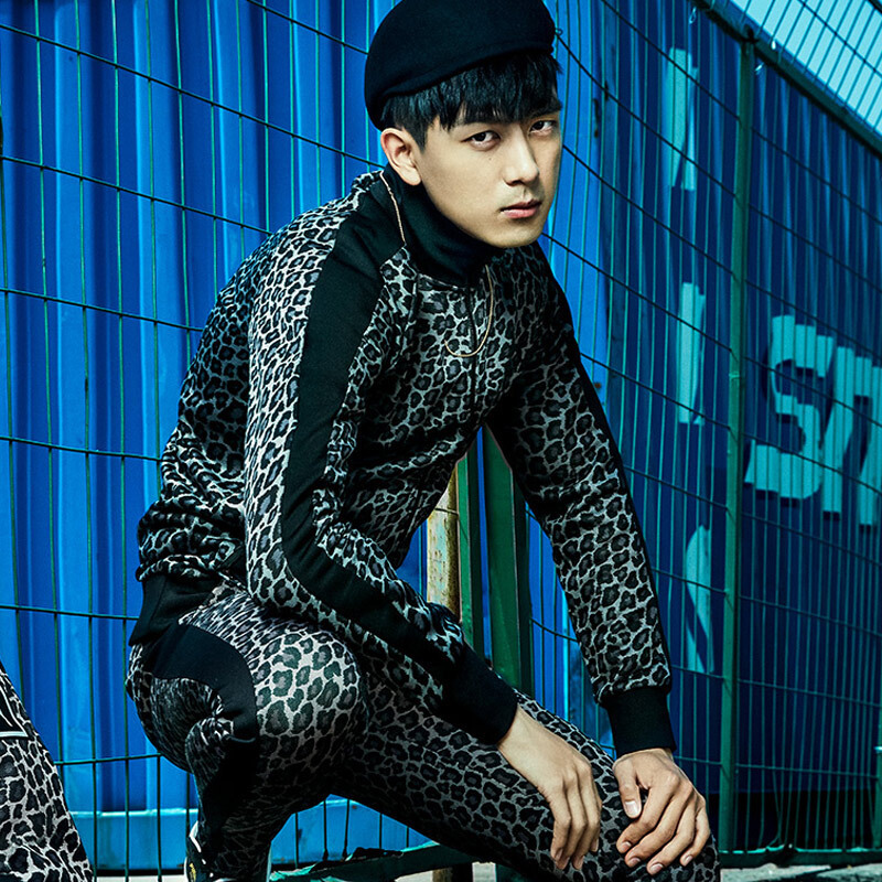 彪马puma李现同款男子迷彩拉链开衫外套夹克578331