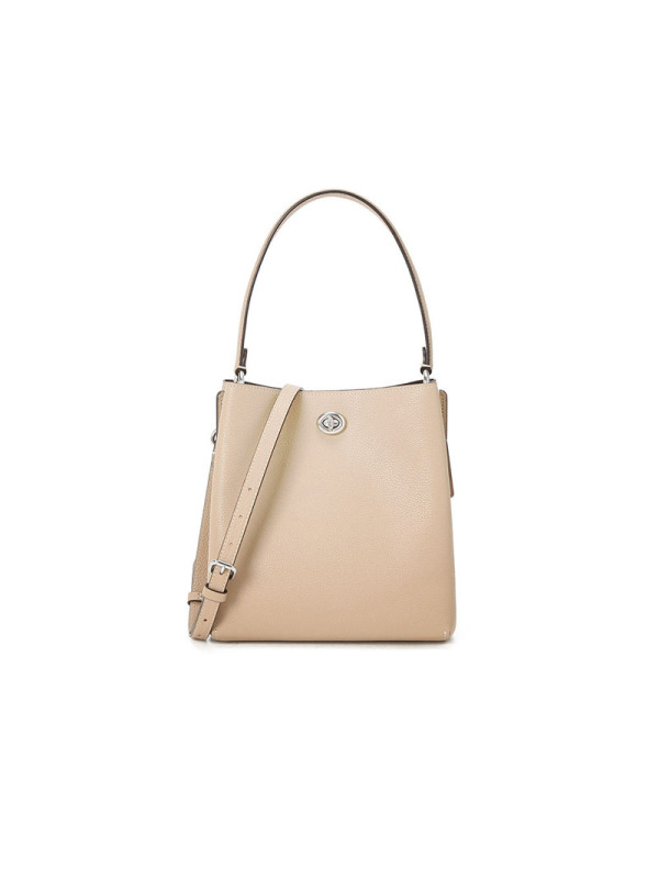 COACH 蔻驰 CHARLIE水桶 女士斜挎包 粒面皮银扣89102