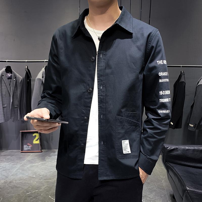海德斯曼潮牌 2020年春季新款衬衫男纯棉修身多色衬衣百搭10322