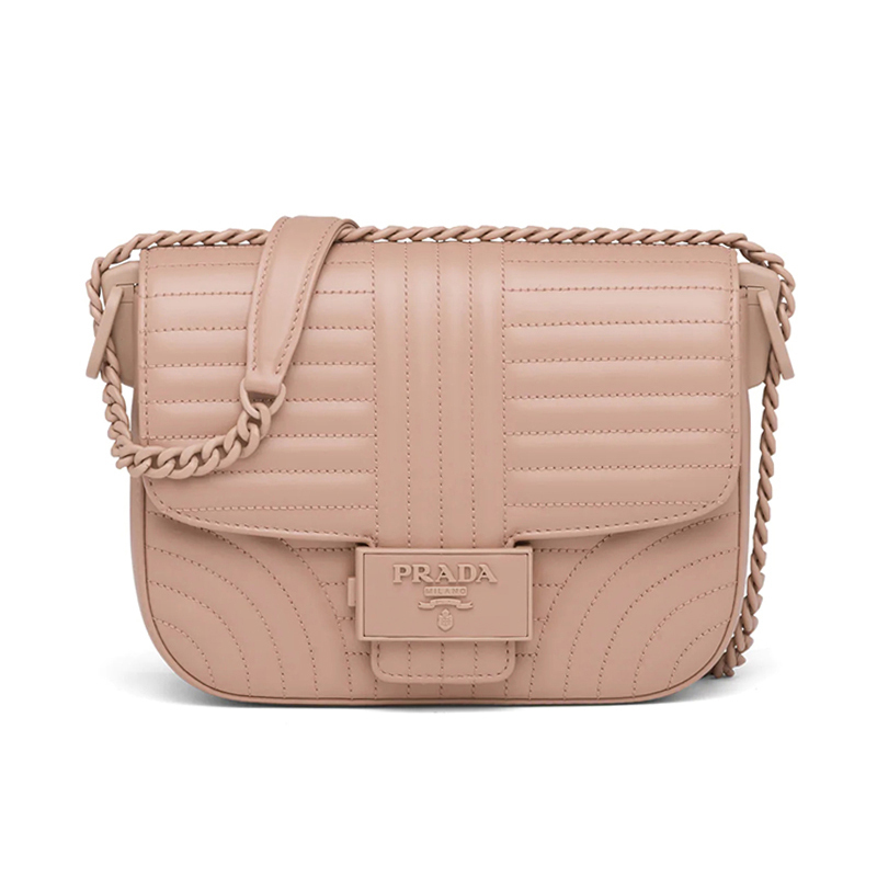 【预定】20春夏PRADA Diagramme 皮革单肩包1BD217 UUI 20.5*14*5CM