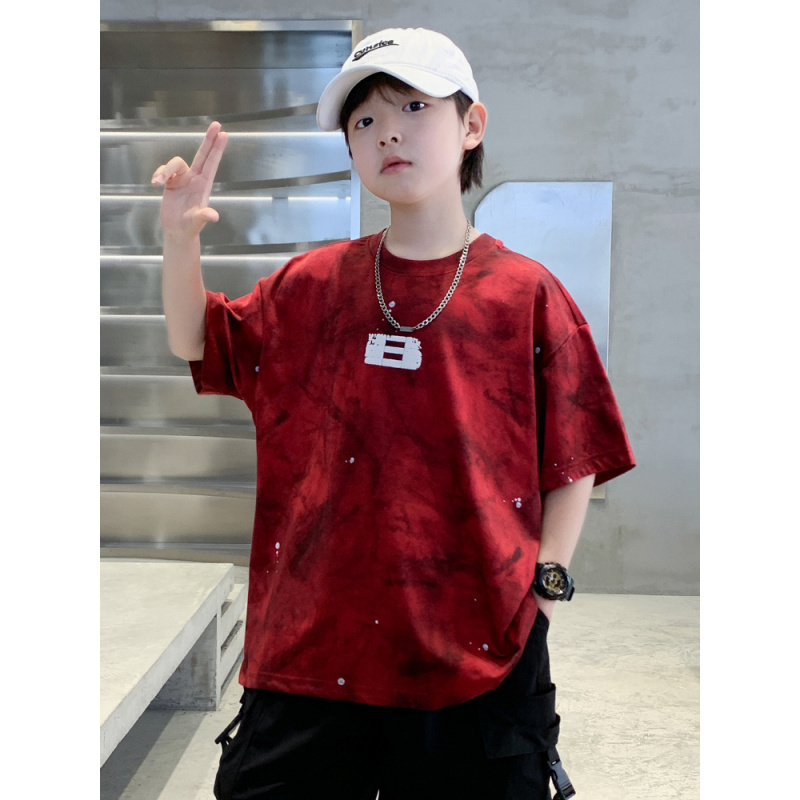 童装男童夏装T恤2025新款男孩夏季短袖儿童夏款纯棉上衣中大童潮T