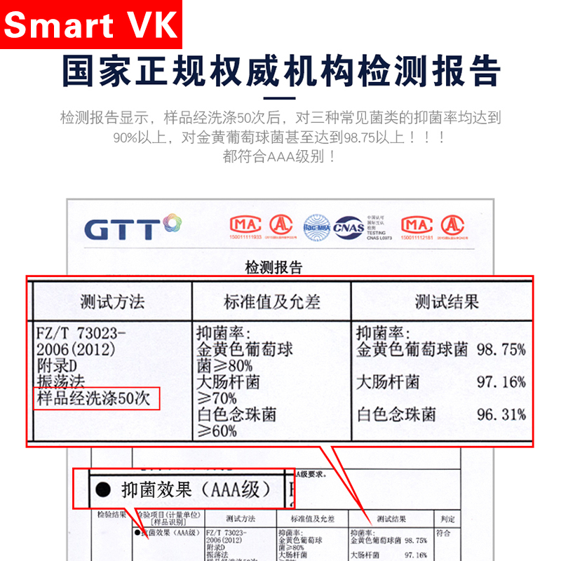 Smart VK【3条装】银离子无痕轻薄性感透气平角男士性感舒适内裤2蓝1黑