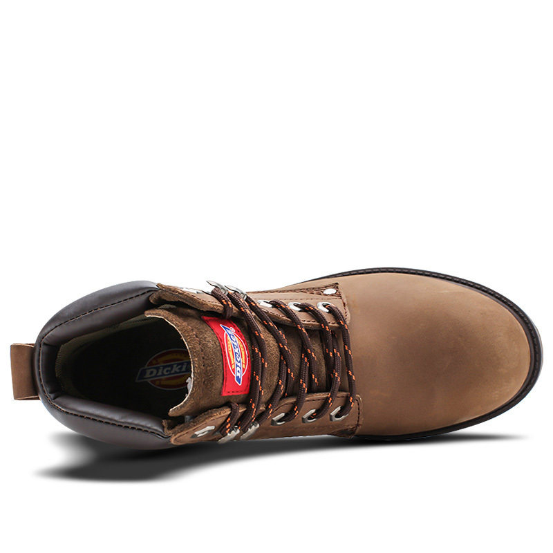 dickies男工装靴秋冬新款情侣鞋子厚底真皮高帮鞋户外马丁靴194m50lxs