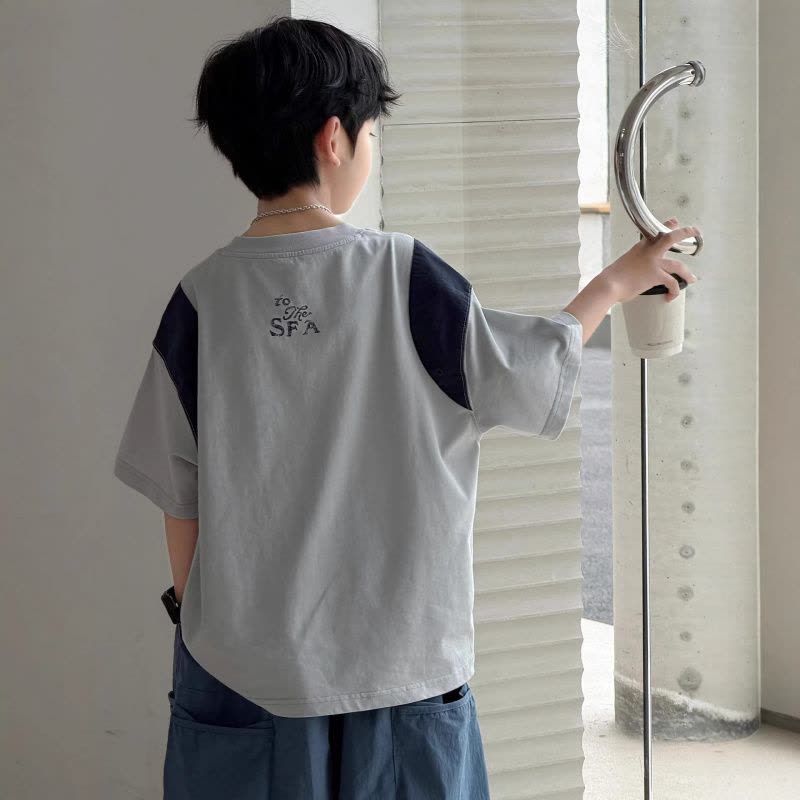男童夏装短袖T恤2026年新款中大童夏款男孩夏季薄款上衣潮图片